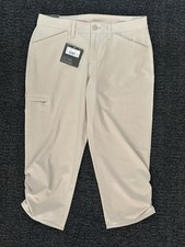 Eddie Bauer Women Adventurer Capri Stretch Active UPF 50 Pant Khaki Size 6 NEW