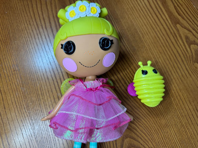 Lalaloopsy Pix E. Flutters Full Size Doll With Wings & Shoes And a Pet