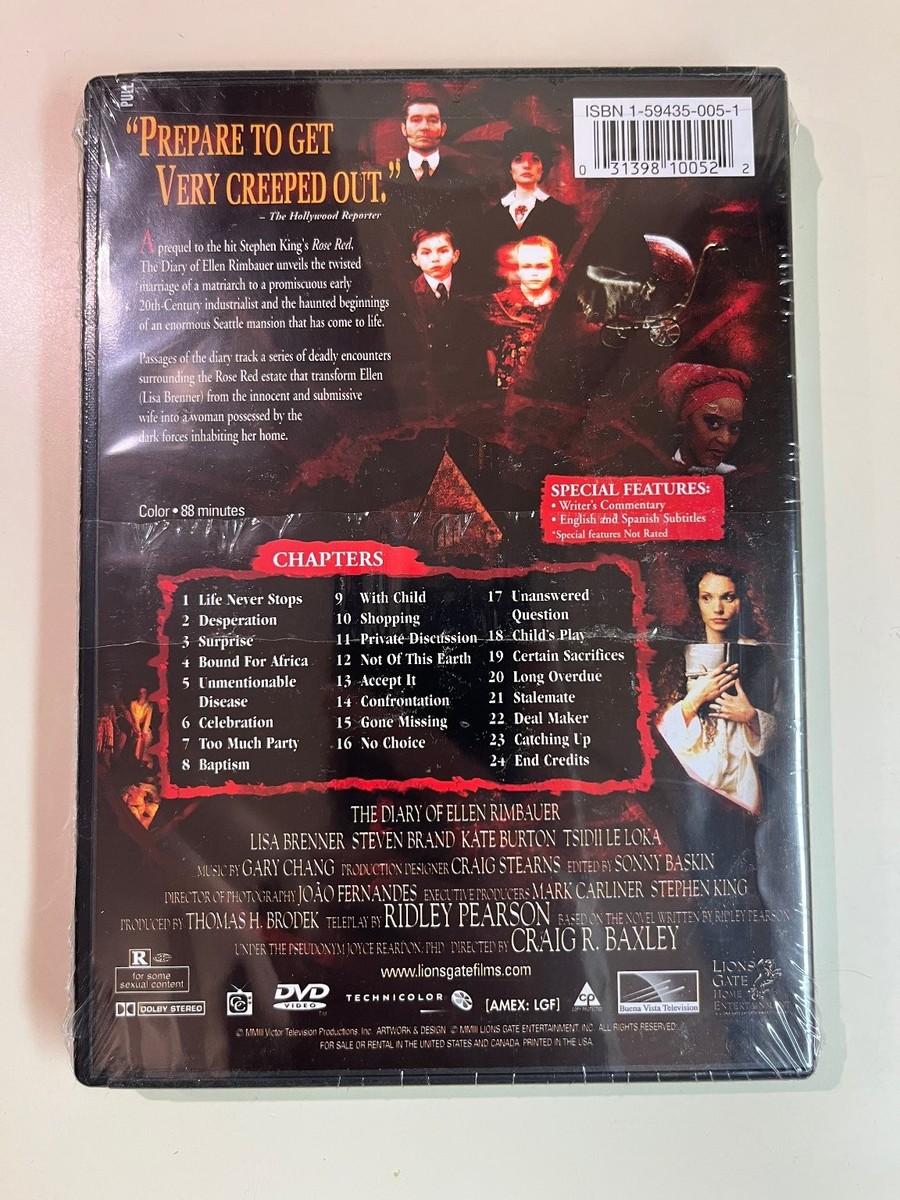 The Diary of Ellen Rimbauer DVD, 2003 Rose Red Prequel, Stephen