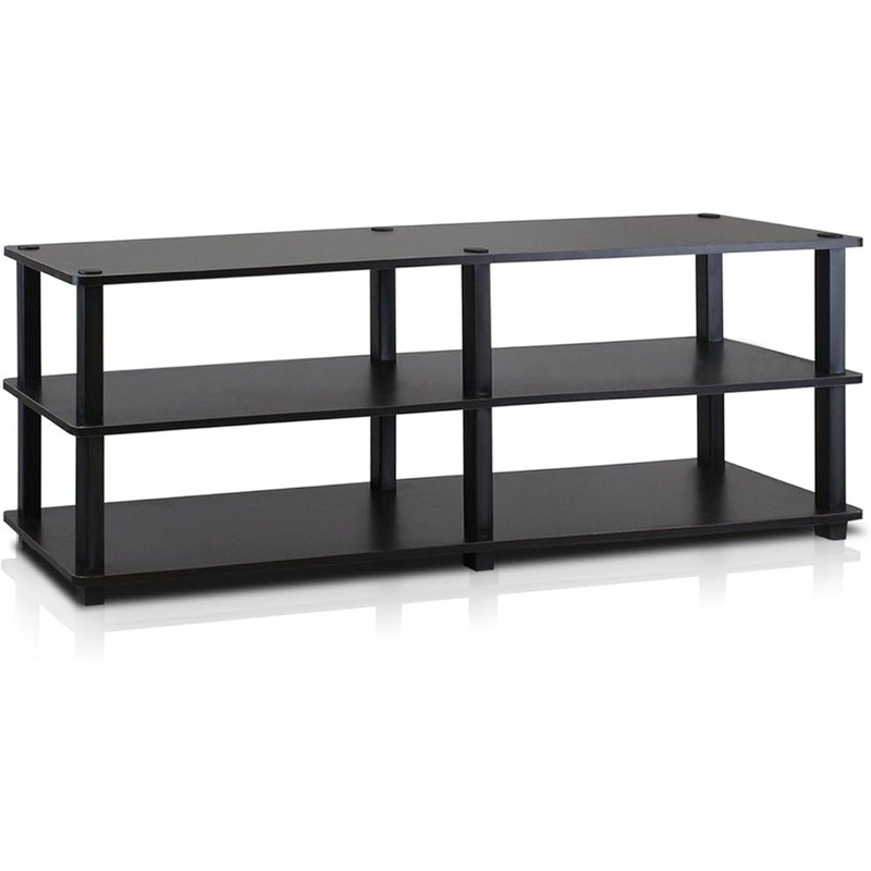3-tier Media Storage Durable Easy Assembly Living Room Furni