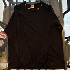 Nike x Stussy Black Crewneck Pullover Sweatsh...