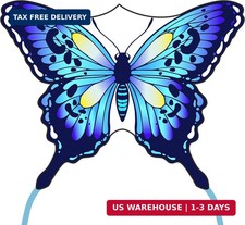 JEKOSEN 55" Butterfly Kite for Kids and Adults Large Kite Easy to Fly Beginners