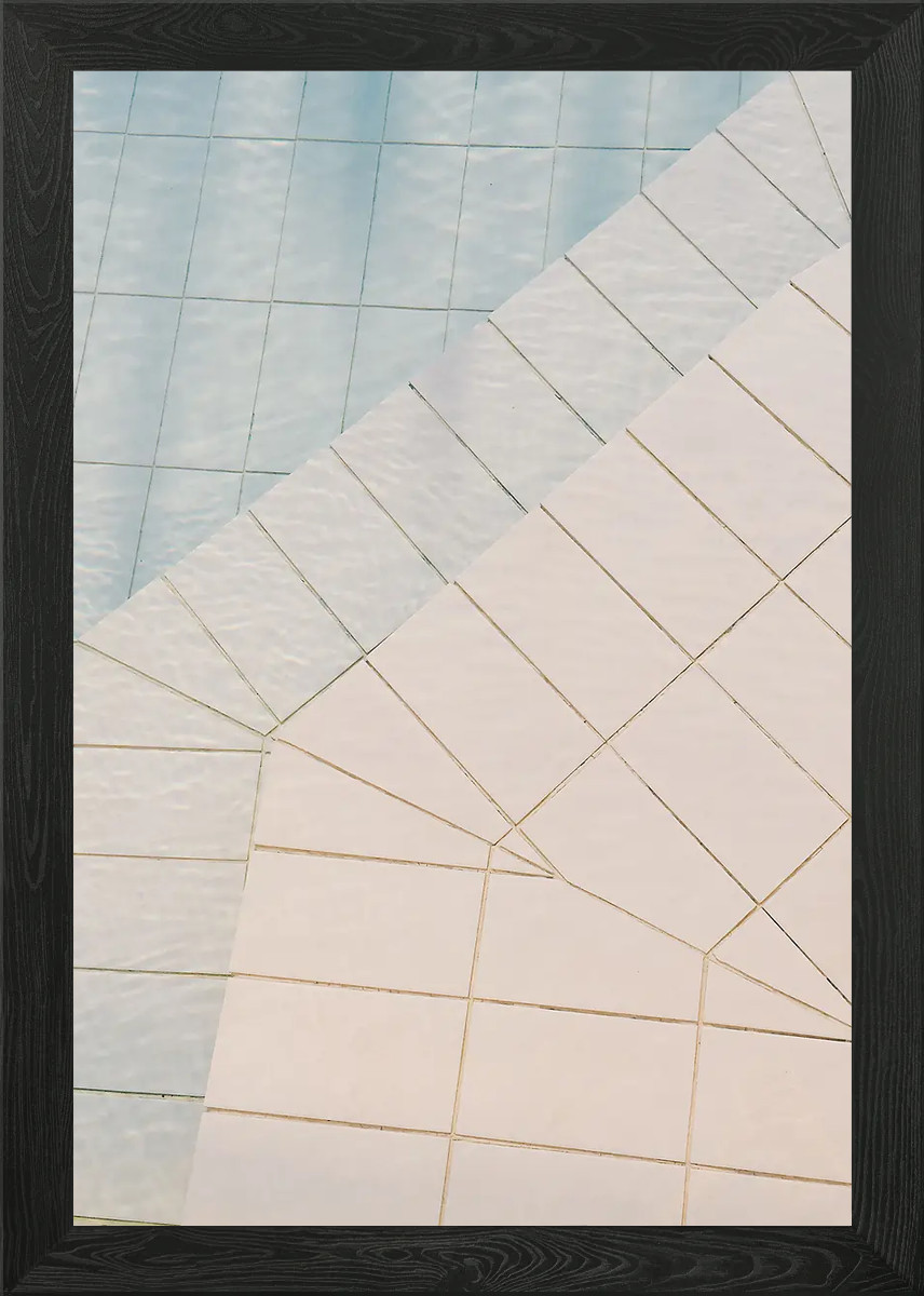 Póster arte de pared enmarcado piscina II lienzo impresión cuadro