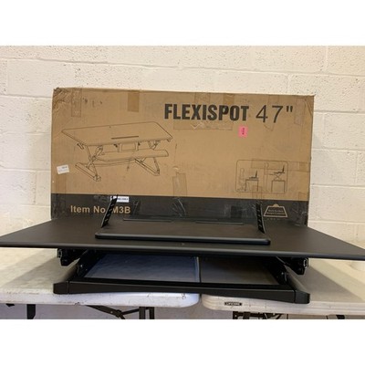 FlexiSpot Standing Desk Converter 47'' Computer Riser DAMAGED KEYBOARD TRAY