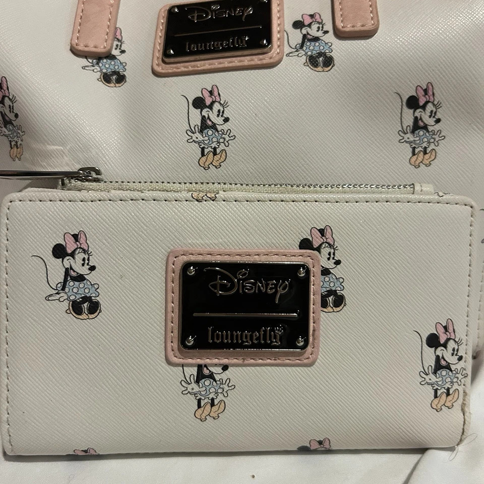 罕见米妮老鼠 Loungefly 迪士尼钱包行李袋/钱包 — 第 2/4 张图片