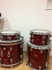 Trixon Vintage Schlagzeug Schildplatt Rot 196...