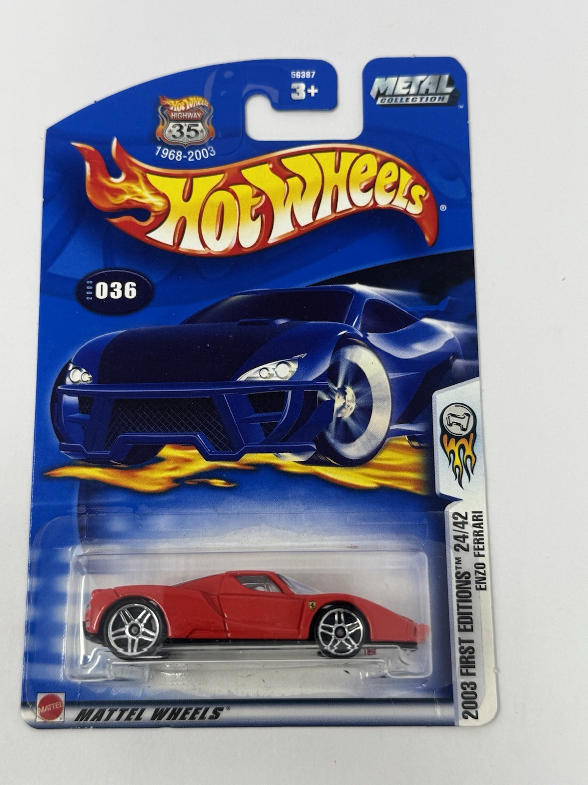 Hot Wheels 2003 First Editions Red ENZO FERRARI #36 TB
