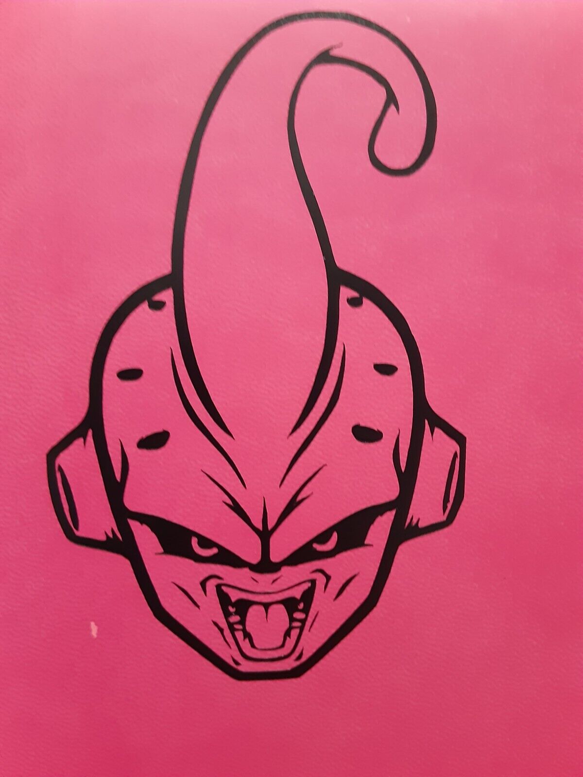 Kid buu Dragon Ball Z Face - Drawing DBZ Majin Buu Poster by eLedesign22