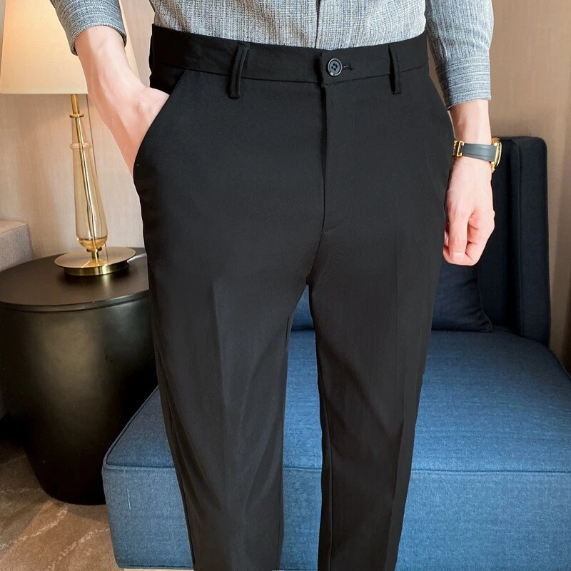 Mens suit clearance with cropped pants