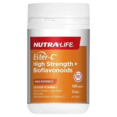 Nutra Life ESTER C 1500mg + Bioflavonoids 120 Tablets ESTERC Vitamin C Wagner