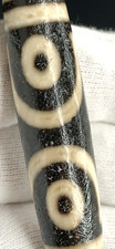 Dzi Bead   7 Eyes   Amulet Pendant 73.5mm x 14mm