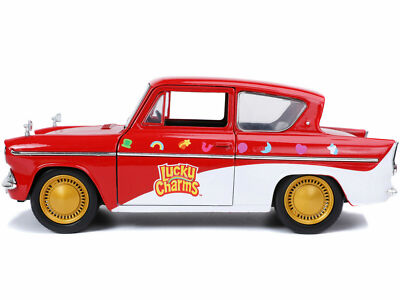 Lucky Charms 1959 Ford Anglia w Lucky The Leprechaun Figure Jada