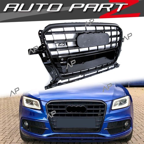 SQ5 Optik Front Grill Schwarz Kühlergrill Kühlergitter für AUDI Q5 8R 2013-2017 - Afbeelding 1 van 12