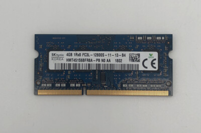SK HYNIX HMT451S6BFR8A-PB - 4 GB DDR3 SO-DIMM RAM - PC3L-12800S - DDR3 LAPTOP 