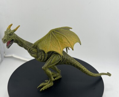 Kid Galaxy Poseable Dragon Action Figure Adventure Fantasy Toy Green Euc