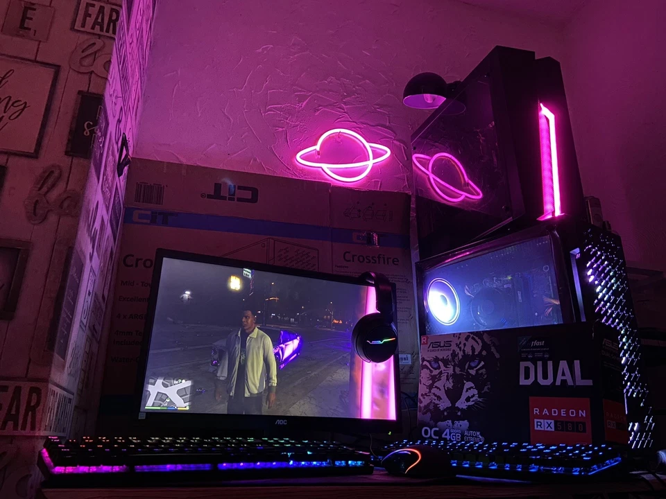 Custom Built Gaming PC /Built In Wi-Fi /GT730 / Intel i5 /8GB RAM / SSD & HDD - Image 2 of 3