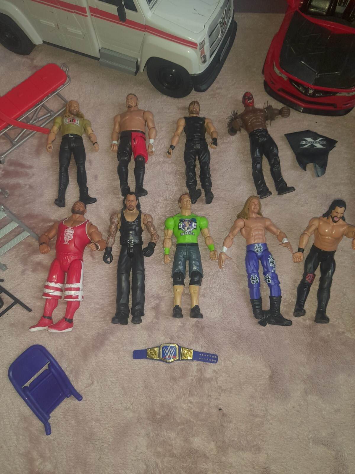 WWE Wrestling Figures and Accessories Bundle eBay