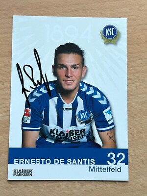 Ernesto De Santis KSC Karlsruher SC Autogrammkarte original signiert #S22128