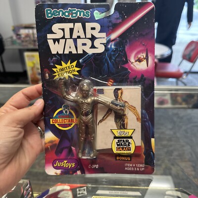 Star Wars Movie Bend Ems C-3PO Action Figure JusToys 1993 Fan Gift T257