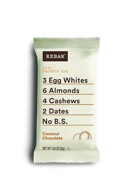 Rxbar Protein Bar Coconut Chocolate 1.83 Oz Pack Of 4