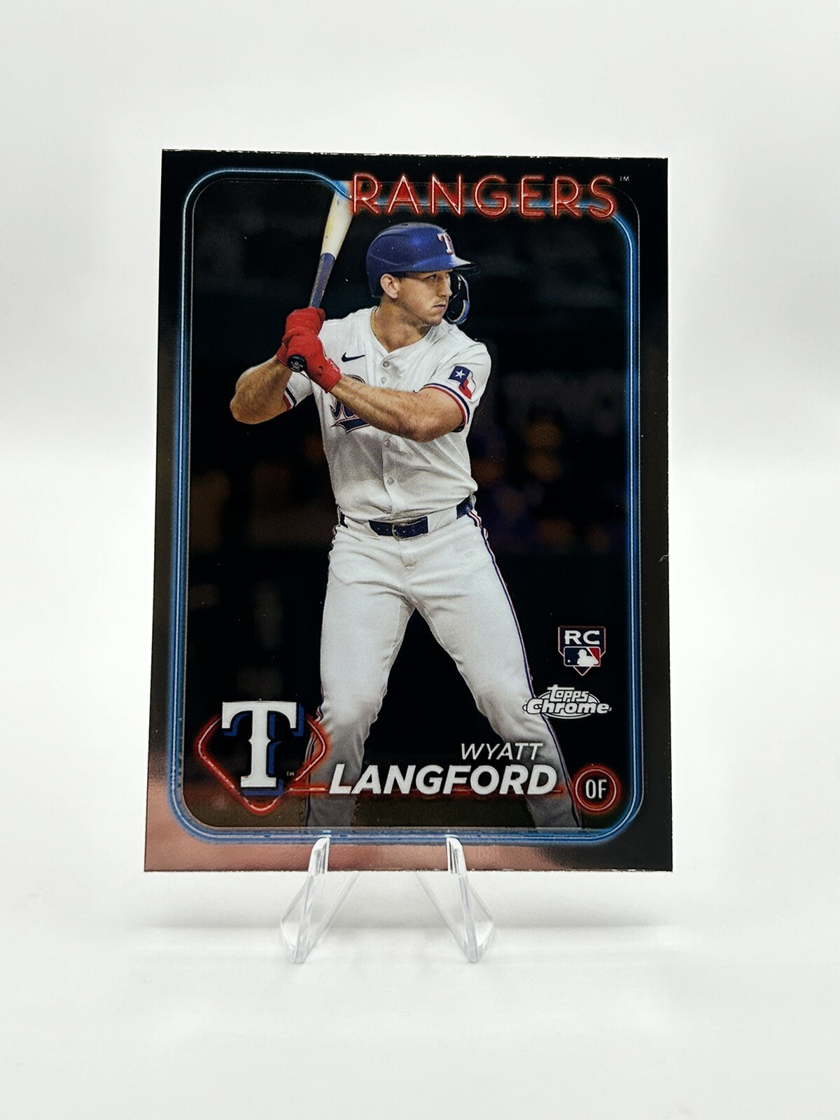 Wyatt Langford 2024 Topps Chrome Texas Rangers Rookie RC #122