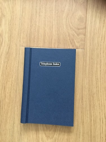 A5 Telefon Index Adressbuch drahtgebunden Hardcover Einband A-Z Index - Bild 12 von 13