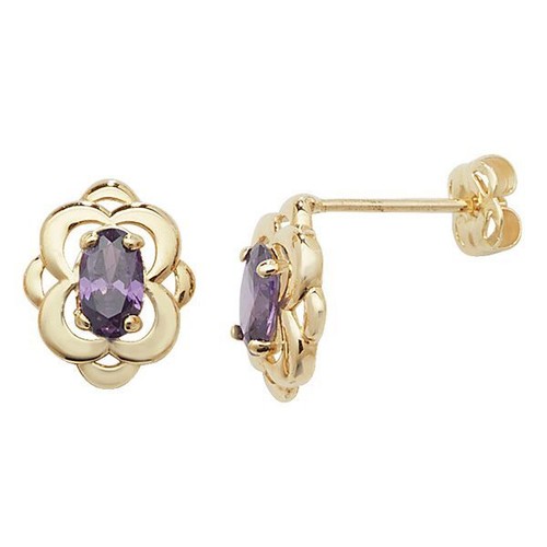 Boucles D'oreilles Pendantes Pierres Cubiques Marron, Violet, Vert Clair - Neuf Sans Emballage - Idée Cadeau