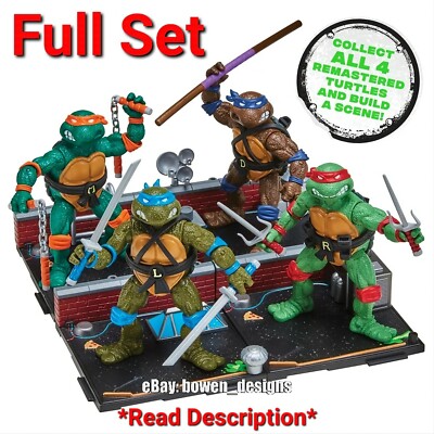 TMNT 1988 Remastered Playmates Full Set Of 4 Ninja Turtles 2024