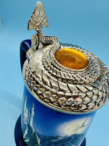 RARO Tankard Stein Franklin come nuovo "DRAGON STONE" da collezione di Jerry Vanderstelt - Foto 4 di 14