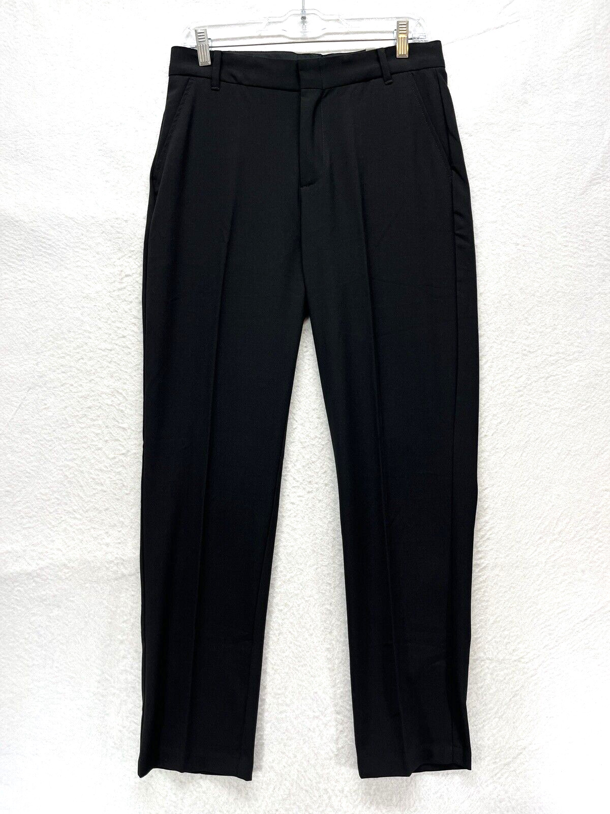 Van Heusen Boys Dress Pants Youth Size 18 Husky - Black Stretch Flex Flat Front