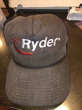 Vintage Trucker Hat SNAP BACK Hat Cap Ryder Preowned Black