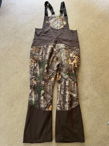Mens Under Armour Storm 1 Stealth Fleece Realtree Xtra Camo Bibs 2XL - Picture 9 of 13