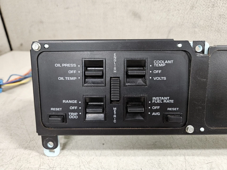 Interruptor de palanca de pantalla de visualización de información de tablero Chevrolet Corvette 1984-1989 OEM Foto 3 de 4