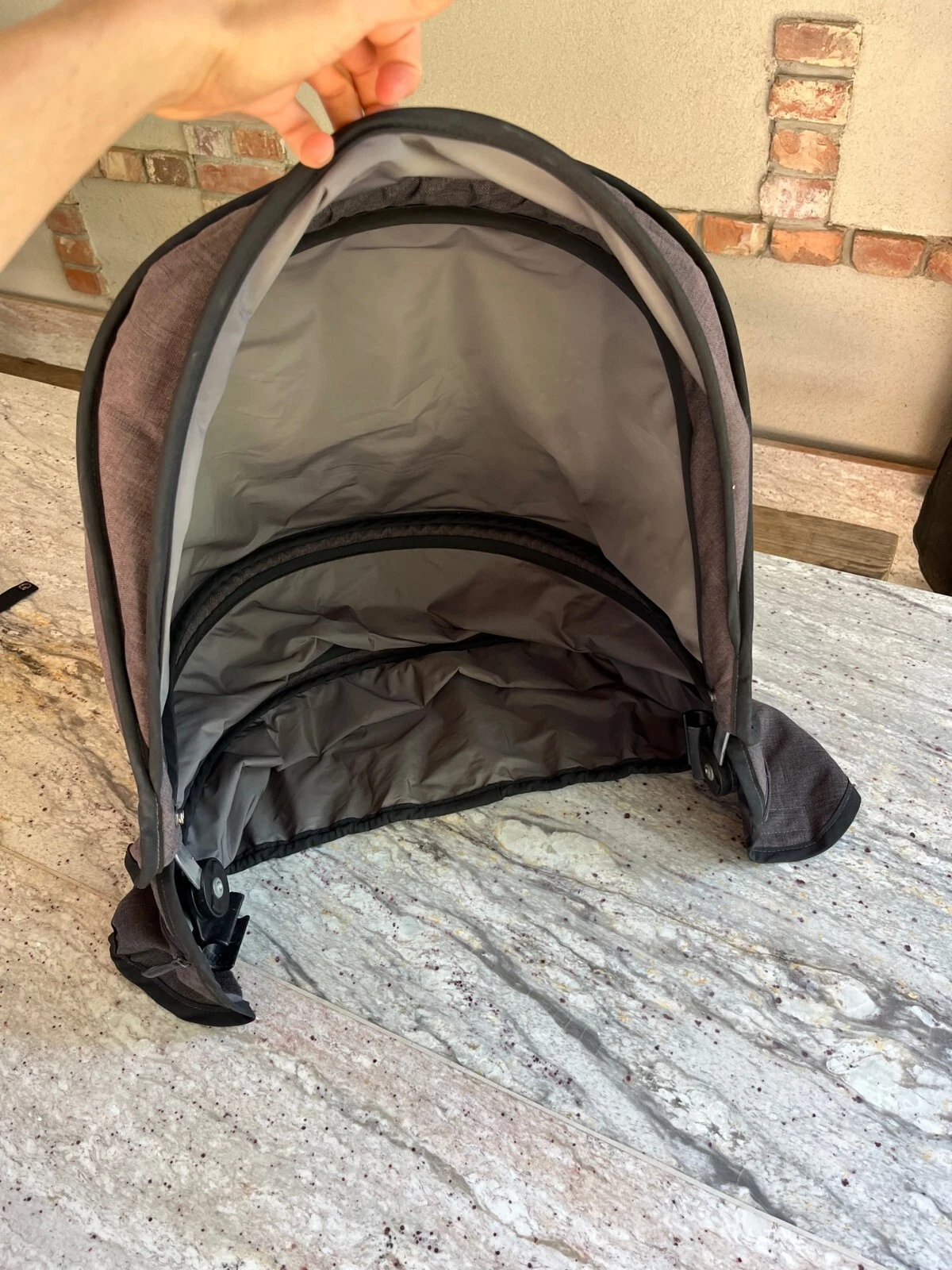 Emmaljunga scooter 4 air stroller hood, sun cover used