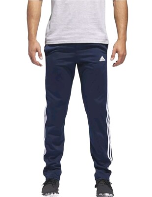 Adidas Essentials Men's Navy Blue 3S Open Hem Athletic Track Pants Size Small