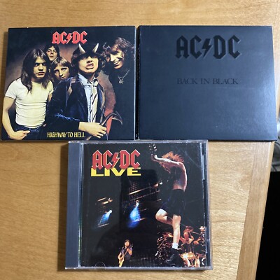 AC/DC 3 Cd Lot: Back In Black, LIVE, Highway To Hell