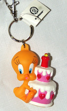 NEW W/TAGS 1999 APPLAUSE LOONEY TUNES TWEETY 3" CLIP/KEY CHAIN