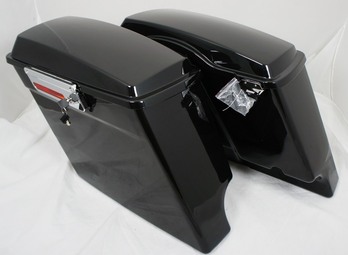 Fat Ass Wide Width Extended Stretched Hard Saddlebag Fits Harley