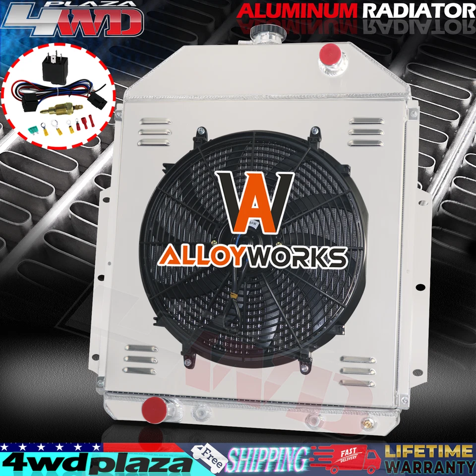3 Row Radiator Shroud Fan For 1942-1952 1949 Ford F1 F2 F3 F4 Ford Engine — 第 2/4 张图片