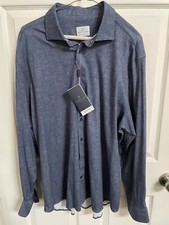 NWT New Mens Emanuel Berg Byron Modern Casual Button Down Shirt Size 48 XXL 2XL