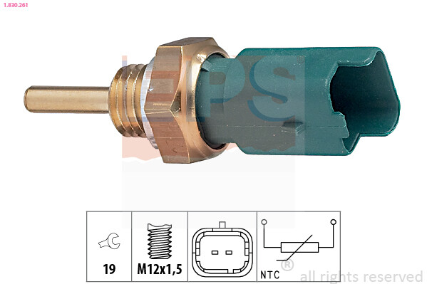 EPS 1.830.261 Sensor, Coolant Temperature For Alfa Romeo Cadillac Fiat Ford Lanc-image
