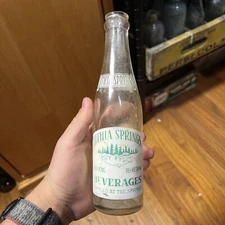 Vintage Lithia Springs Northumberland PA 7oz ACL Soda Bottle Pennsylvania