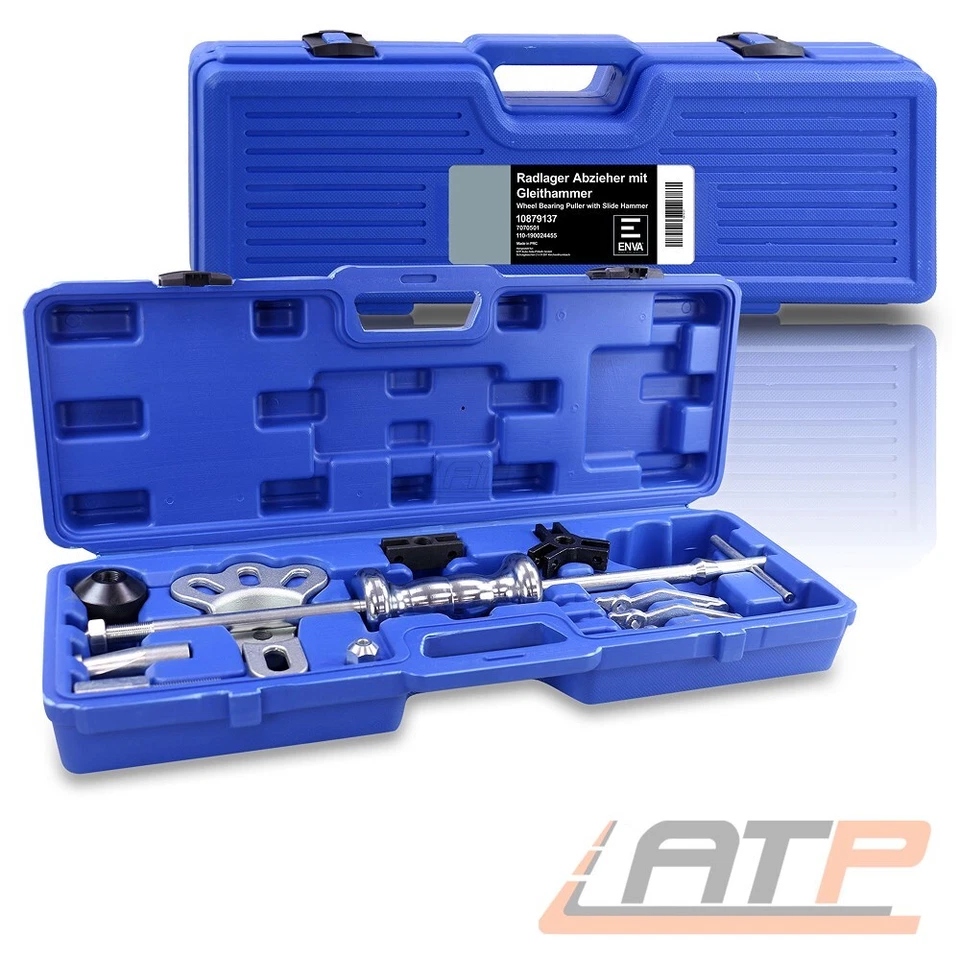 ENVA UNIVERSAL GLEITHAMMER ABZIEHER SATZ 16-tlg RADNABEN AUSDRÜCKER für 4-5 LOCH