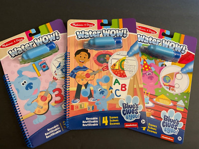 BlueS Clues Water Wow! 3 books *Alphabet Counting Shapes Water Reveal Josh