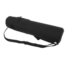 Black Canvas Yoga Mat Storage Bag Carrier Backpack With Adjustable Strap AN