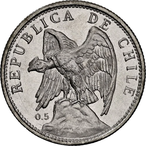 CHILE Santiago Silver 1 Peso 1924 NGC MS 66 Ex-Lissner KM-152.6