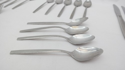 Oneida Melissa Posate Acciaio Inox Motivo Floreale Lotto 27 Pezzi TF - Foto 7 di 8