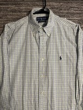 Vintage Ralph Lauren Yarmouth Oxford Shirt Men's 15 32/33 Button Down Flesh Pony