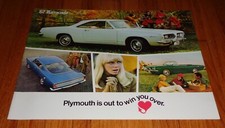 Original 1967 Plymouth Barracuda Deluxe Sales Brochure Fastback Convertible