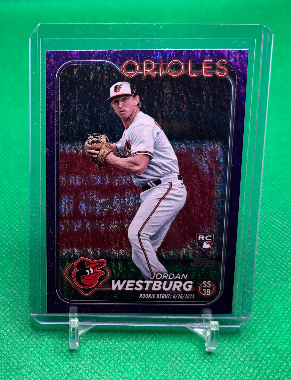 2024 Topps Update - Jordan Westburg Rookie Debut RC - Purple Foil /799 - Orioles